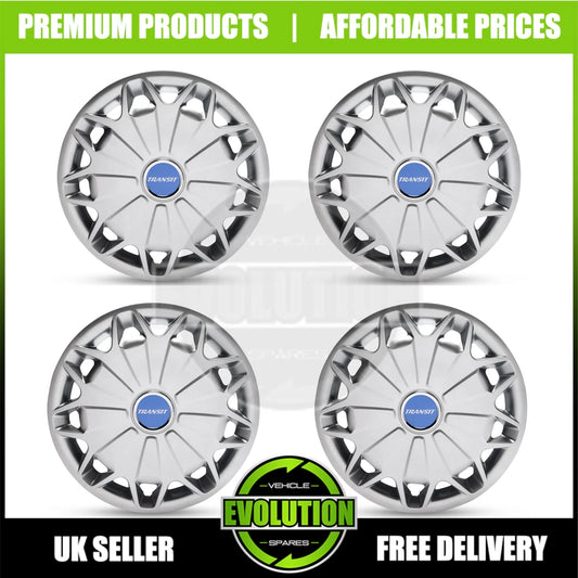 15" WHEEL TRIMS HUB CAPS COVERS RIMS TO FIT FORD TRANSIT CUSTOM 2013-2025