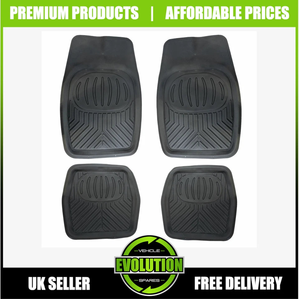 To fit NISSAN Navara 2006-2015 Deep Tray Rubber Floor Mats Heavy Duty Mud Mats