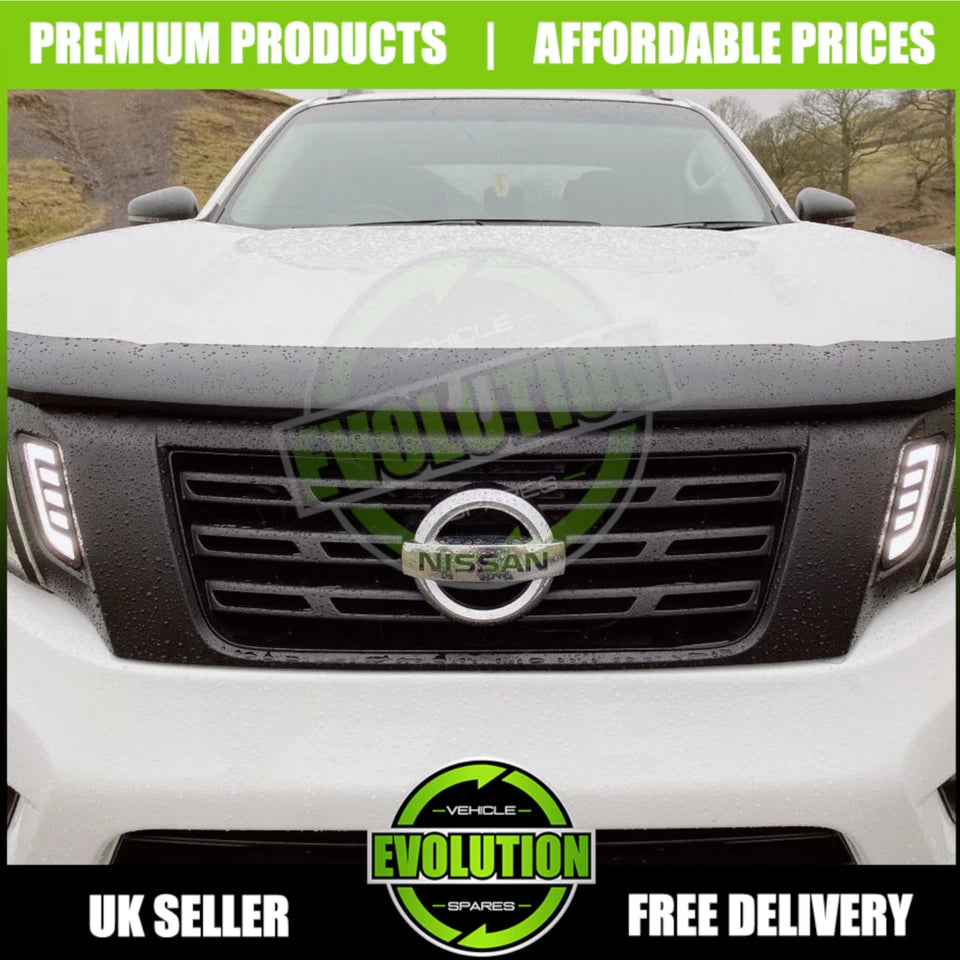 BONNET GUARD BUG BRA DEFLECTOR FITS Nissan NAVARA 2016-2022