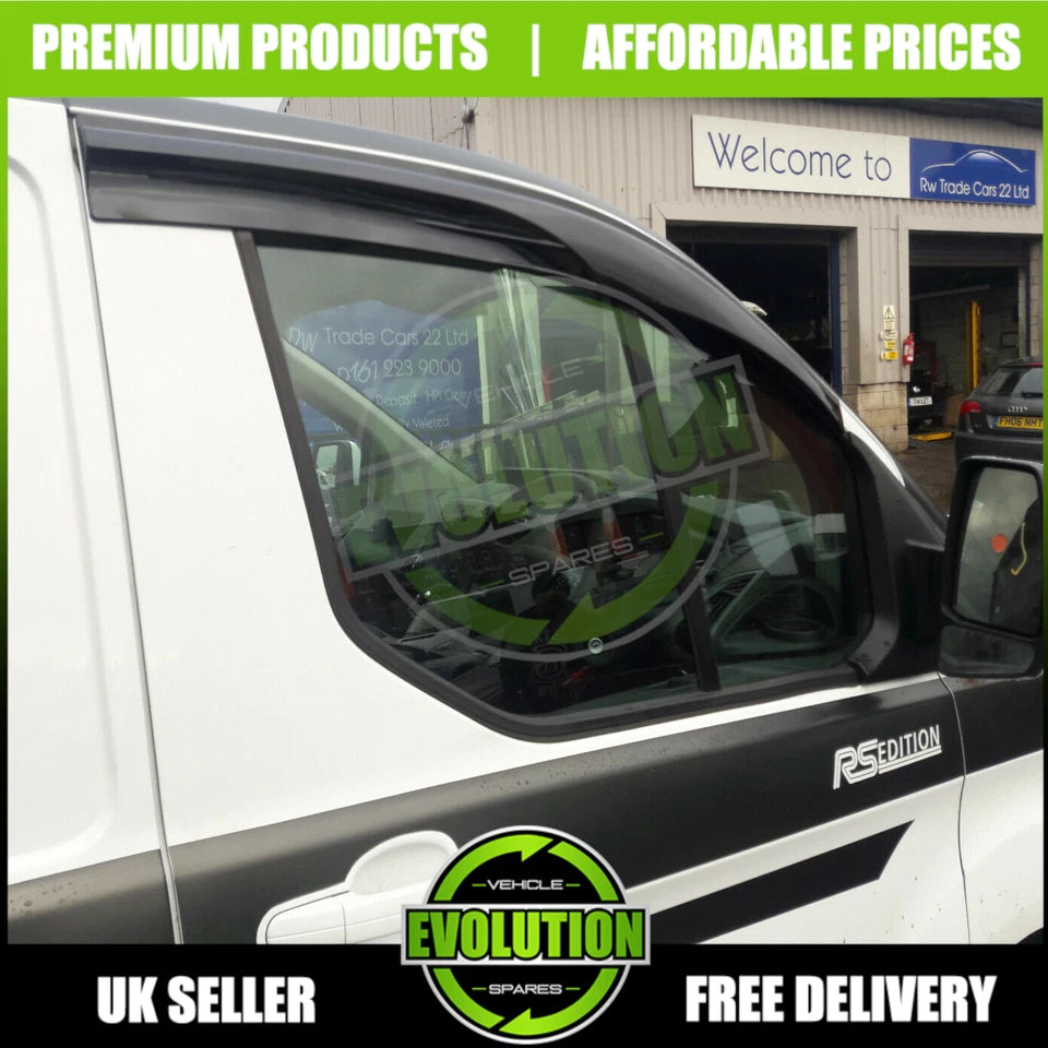 WIND DEFLECTORS RAIN SMOKE TO FIT FORD TRANSIT CUSTOM 2013 - 2022