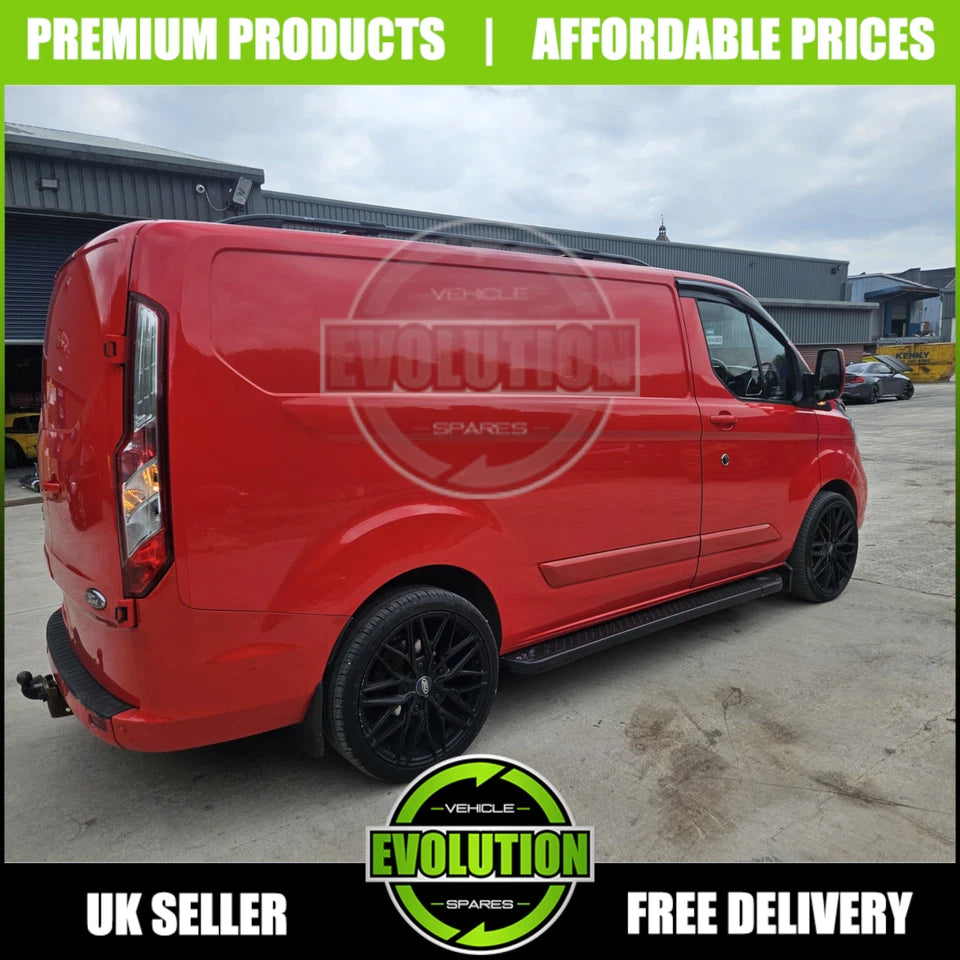 Side Steps Bars Running Boards black steel fit Ford Transit Custom 2013-2023 SWB