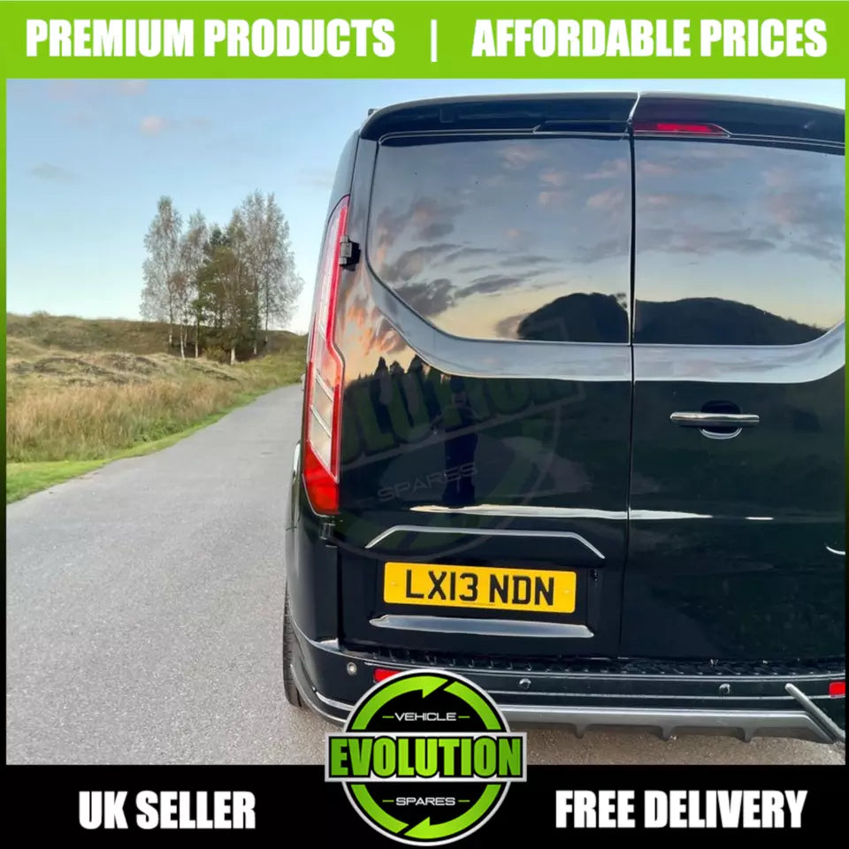 REAR SPOILER BOOT TWIN REAR DOOR BARN PRIMED FIT FORD TRANSIT CUSTOM 2013-2022