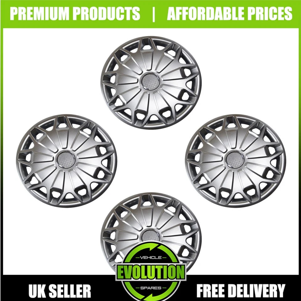 15" WHEEL TRIMS HUB CAPS COVERS RIMS TO FIT FORD TRANSIT CUSTOM 2012 - 2025