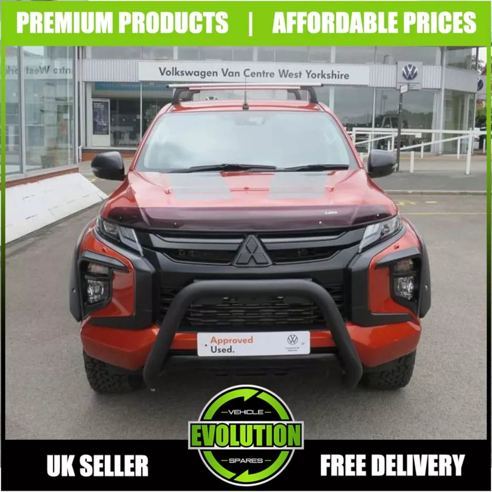 BLACK AXLE NUDGE A-BAR, BULL BAR GUARD TO FIT MITSUBISHI L200 DOUBLE CAB 2020-up