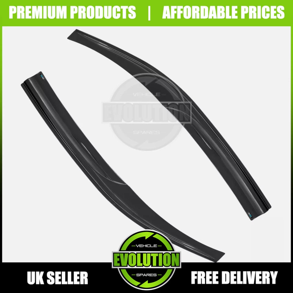 WIND RAIN SUN SMOKE GUARD DEFLECTORS TO FIT FORD TRANSIT FRONT MK6 MK7 2000-2013WIND RAIN SUN SMOKE GUARD DEFLECTORS TO FIT FORD TRANSIT FRONT MK6 MK7 2000-2013