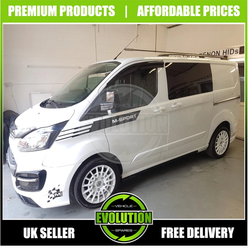 SWB ROOF RAILS BARS BLACK RACK BAR TO FIT FORD TRANSIT CUSTOM 2013-2022