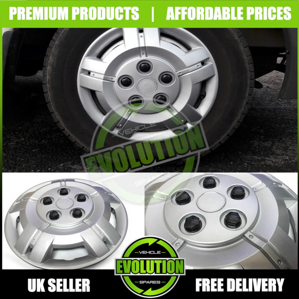 15" WHEEL TRIMS DEEP DISH HUB CAP COMMERCIAL FITS FORD TRANSIT 2000-2013 MK6 MK7