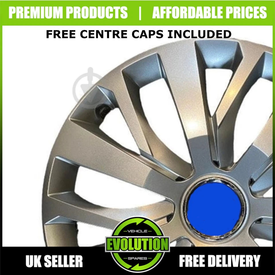 16" WHEEL TRIMS HUB CAPS COVERS RIMS FITS FORD TRANSIT CUSTOM SET 2012 - 2025