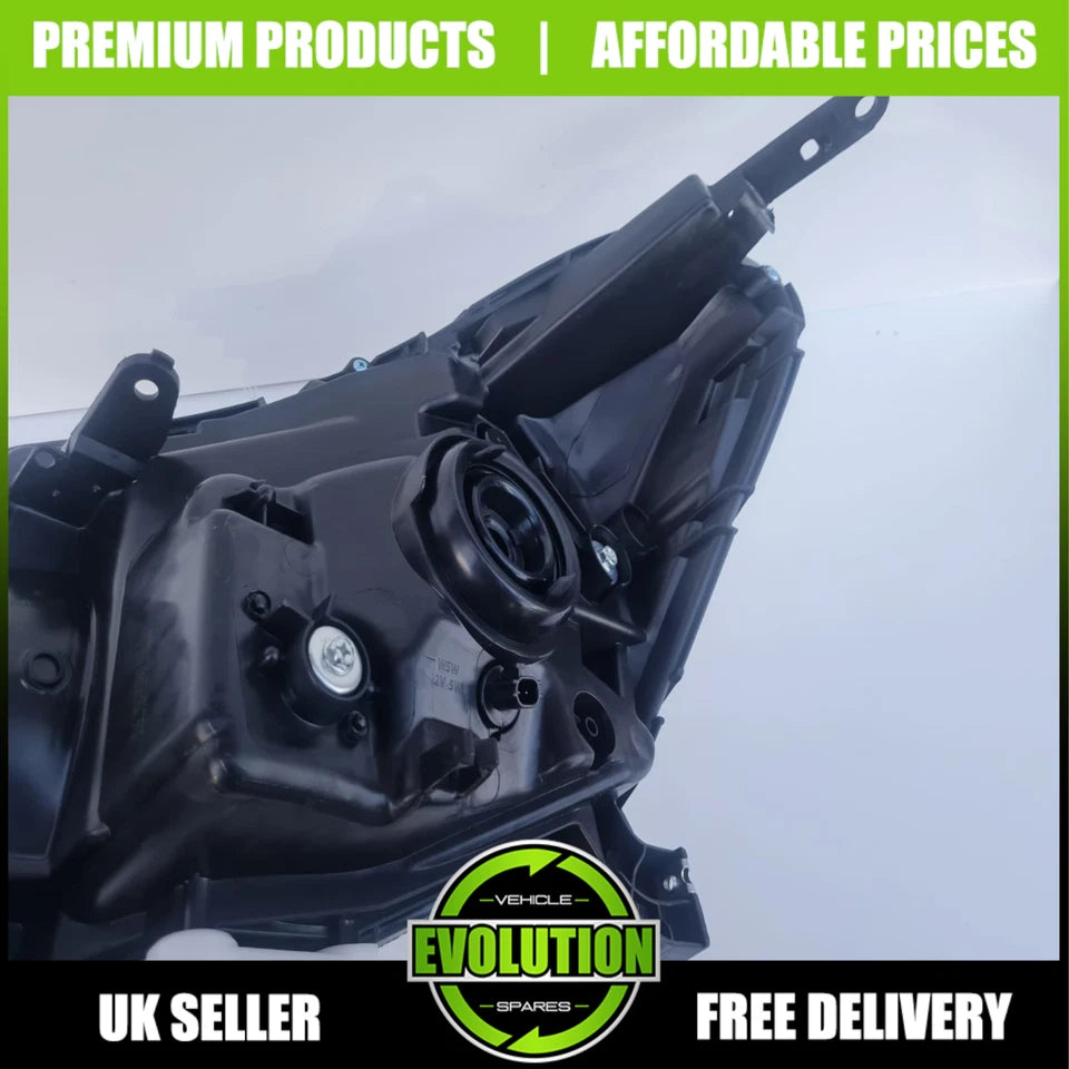 Headlight Chrome Head lamps Drivers light Halogen Fits Nissan NP300 Navara 2016-2022