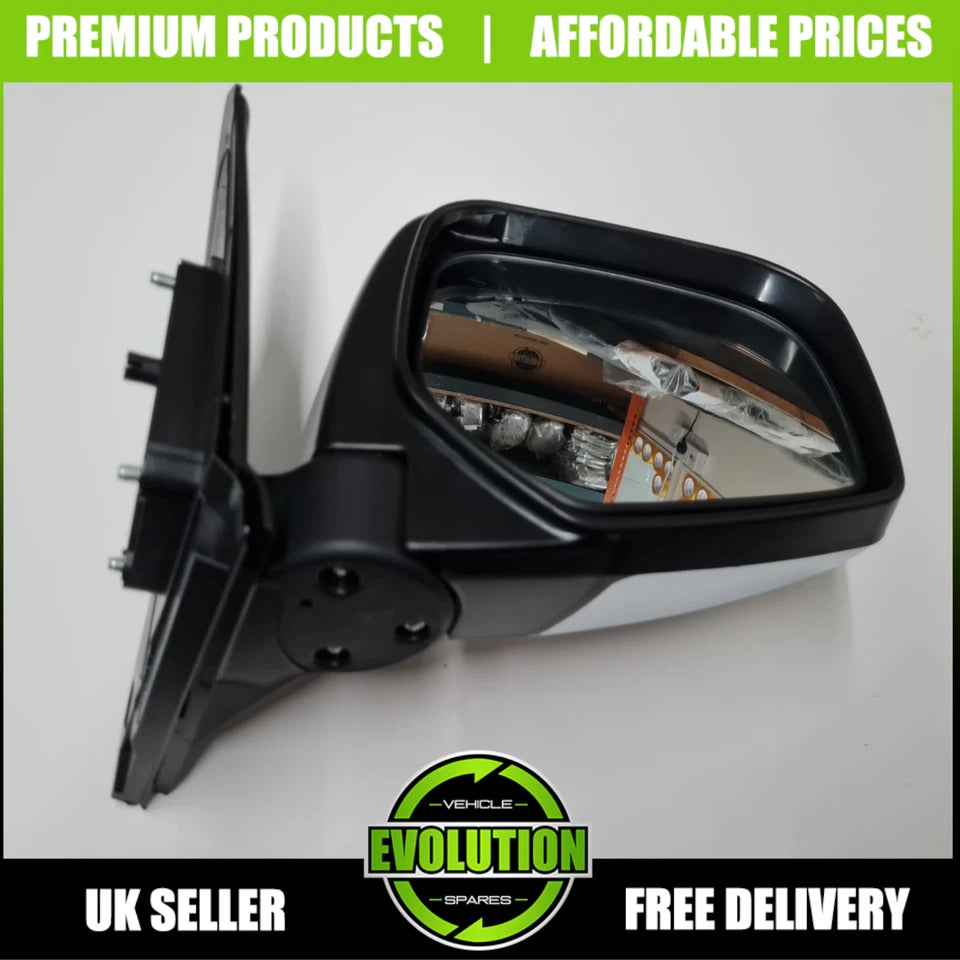For Mitsubishi L200 Wing Door Mirror Pickup 2006-2015 Chrome Manual Drivers