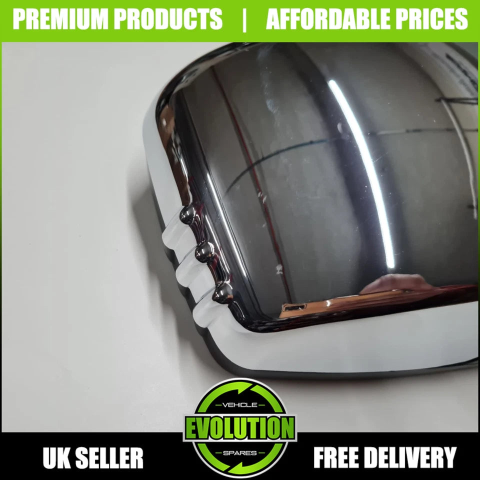 For Mitsubishi L200 Wing Door Mirror Pickup 2006-2015 Chrome Manual Drivers