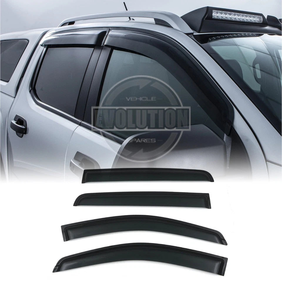 Ford Ranger T6 T7 T8 (2012-2022) Wind Deflectors | Rain Guards Visors | Stick-On